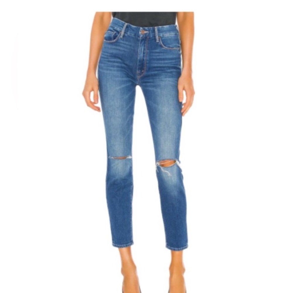 MOTHER Jeans High Waisted Looker Ankle Gold Rush Baby Size 29